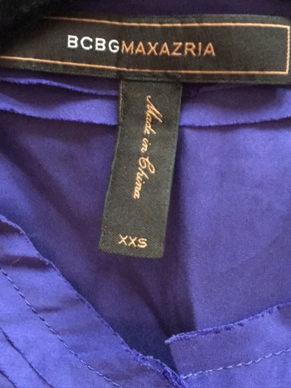 💜BCBGMAXAZRIA Artistic Purple Layered Blouse💜 - Picture 5 of 10